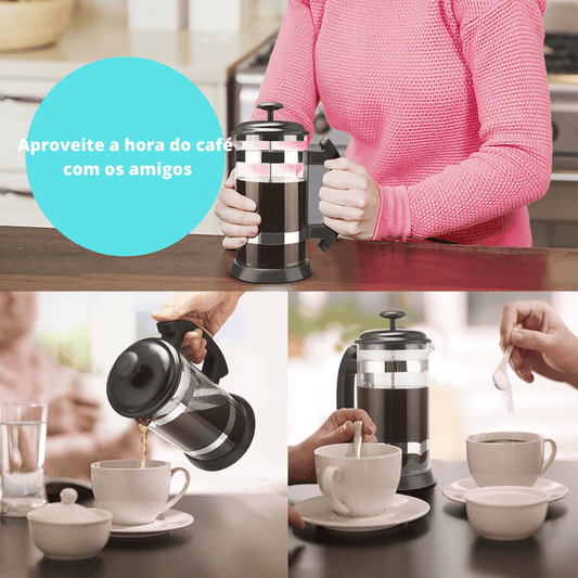 CAFETEIRA COM PRENSA FRANCESA - CoffeeMax