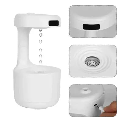 Umidificador de Ar e Difusor de Aromas - Efeito Anti-gravidade