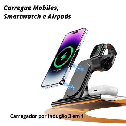 Carregador por indução 3 em 1 - MaxCharger