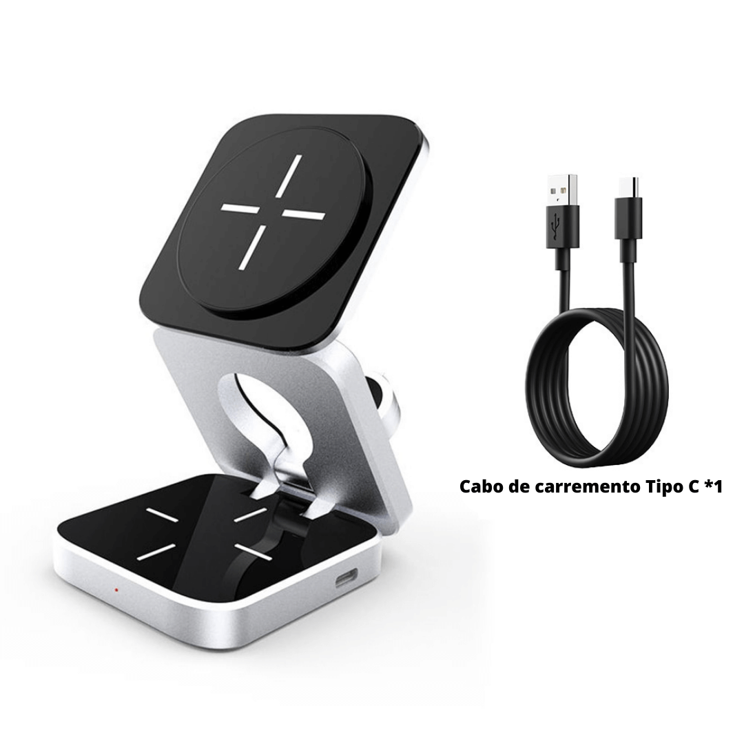 Base de carregamento por indução 3 em 1